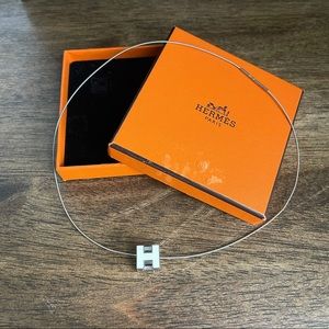 Hermès H Cube Enamel Necklace